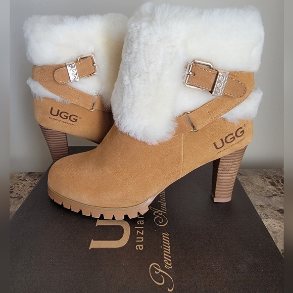 LKNW UGG Australia High Heel Boots Size 8 - Picture 2 of 12